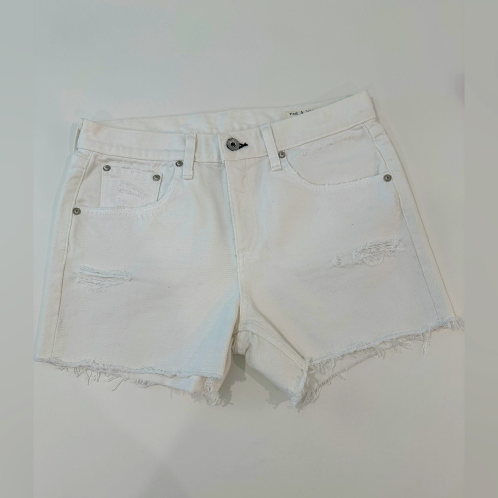 Rag & Bone white soft denim‎ shorts size 25 never worn